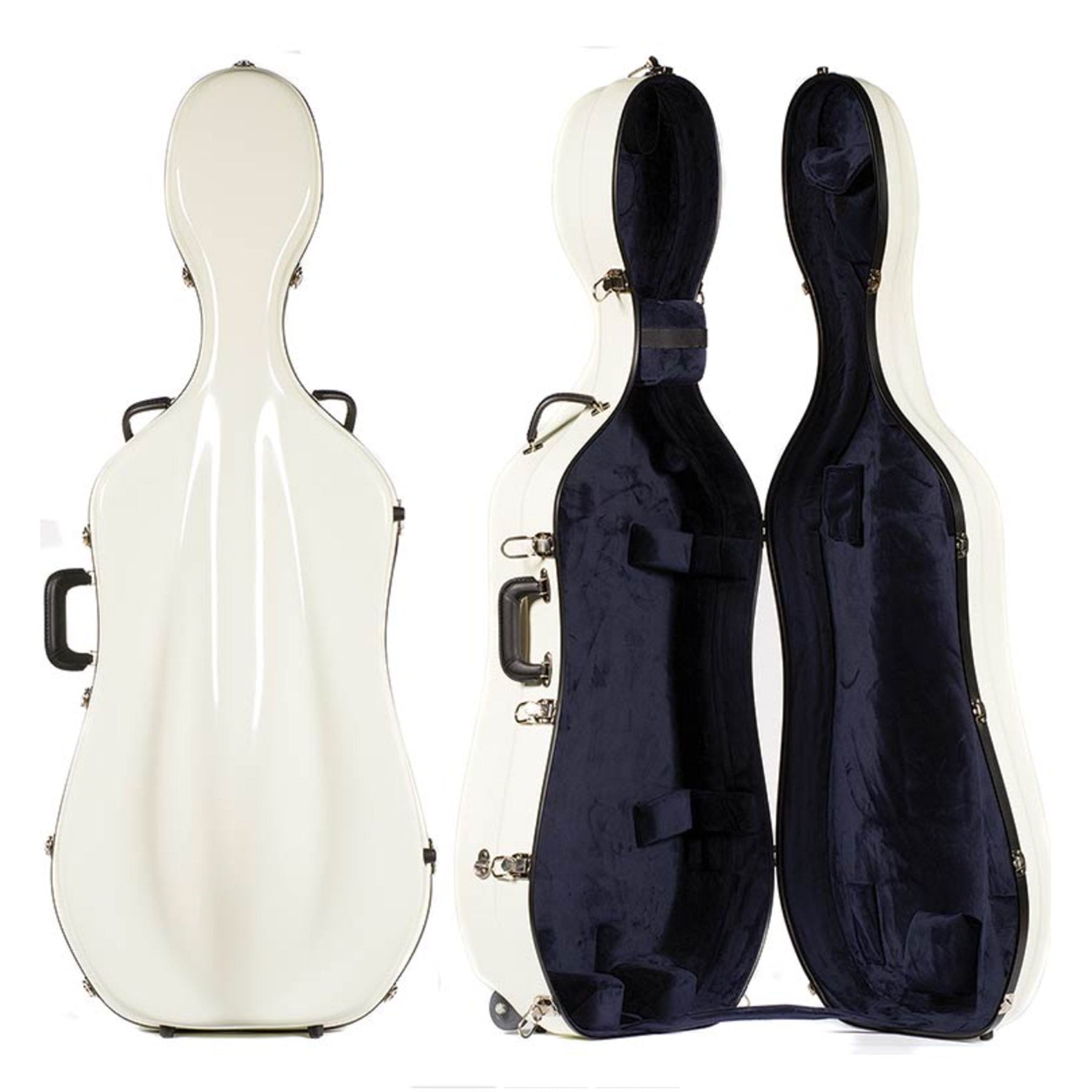 Bobelock 2000 XL Fiberglass Suspension Cello Case with Wheels