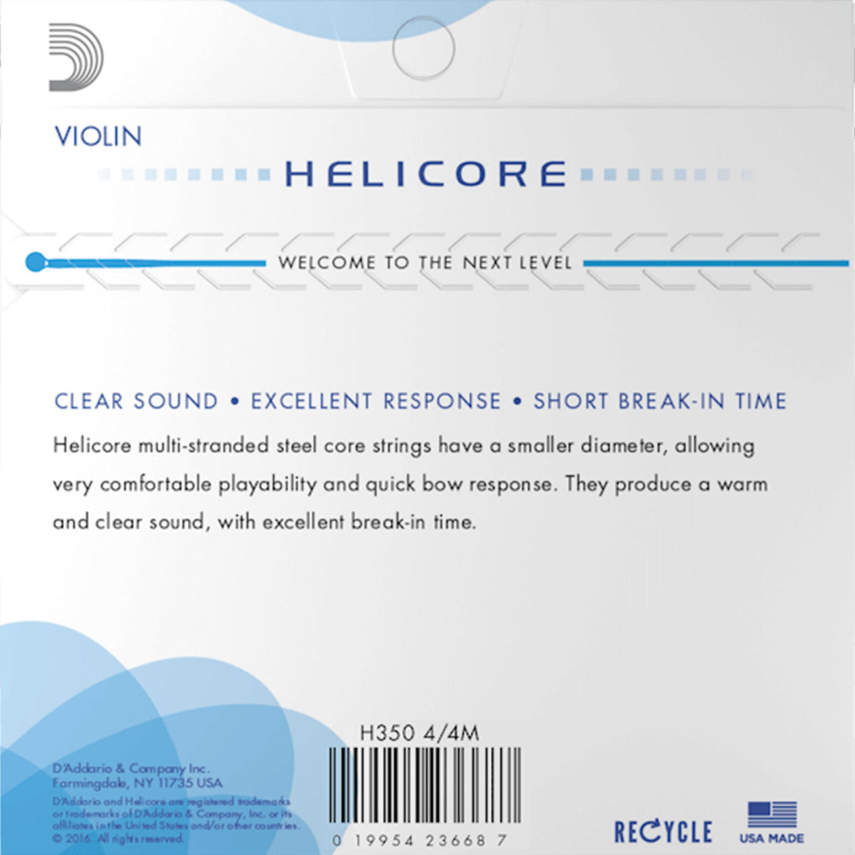 D'Addario Helicore Octave Violin String Set