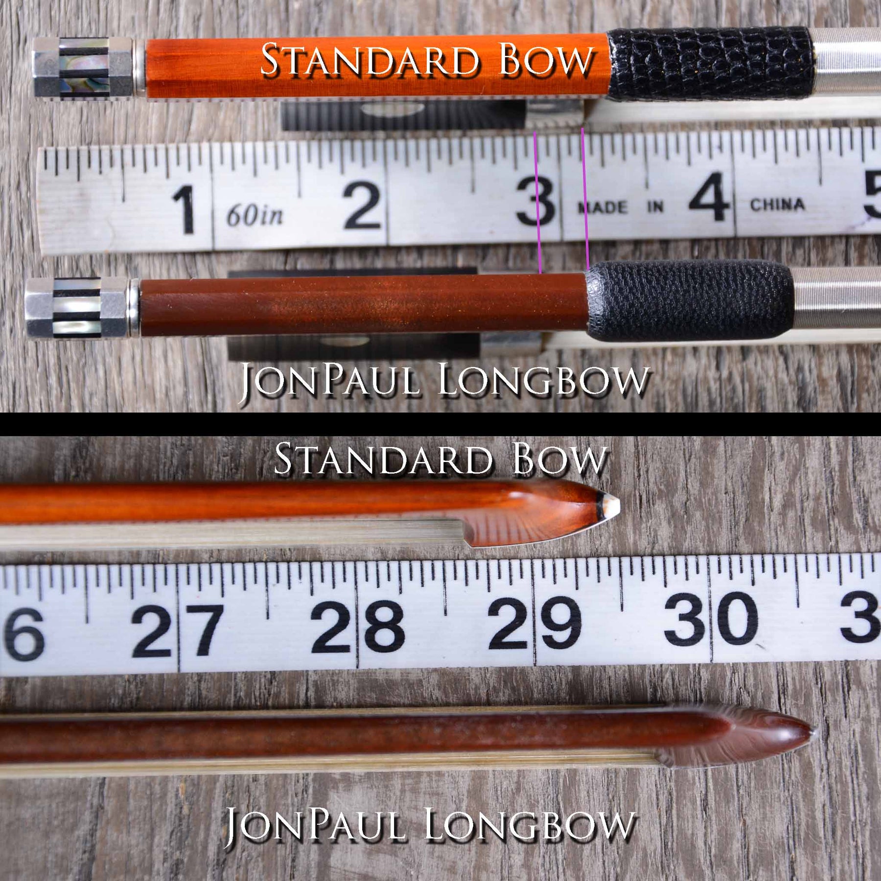 JonPaul Longbow Violin Bow