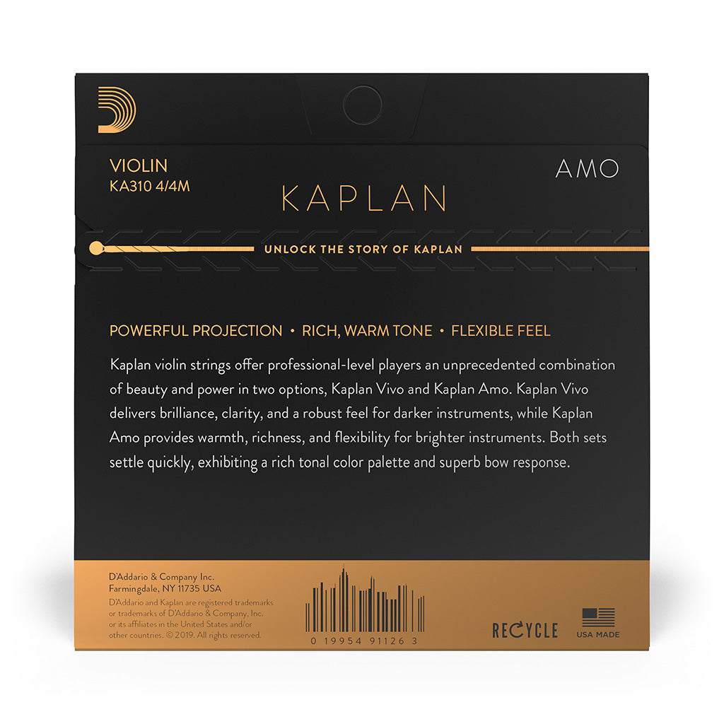 D'Addario Kaplan Amo Violin String Set