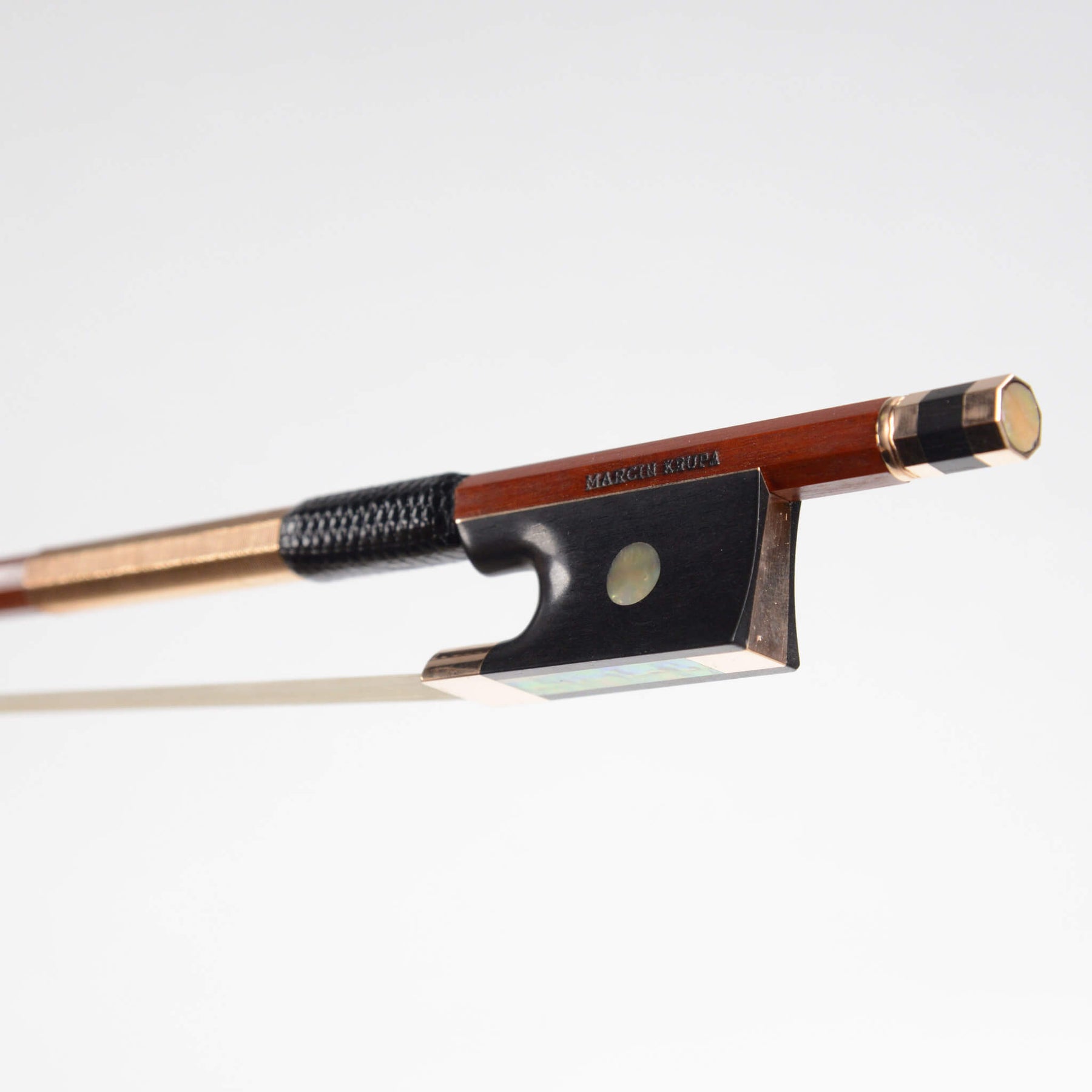 Marcin Krupa Fine Gold Mounted Pernambuco Violin Bow