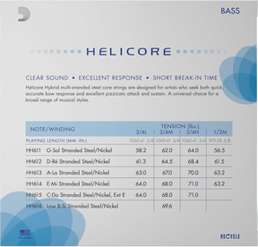 D'Addario Helicore Hybrid Bass String Set